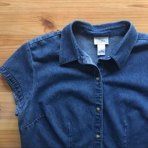 LOFT denim button down